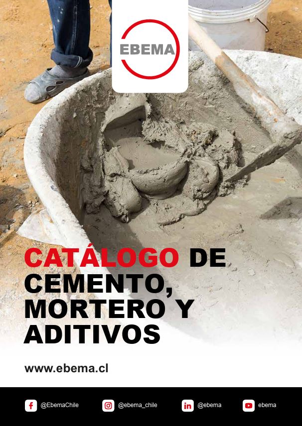 Portada del catálogo Cemento, mortero y aditivos